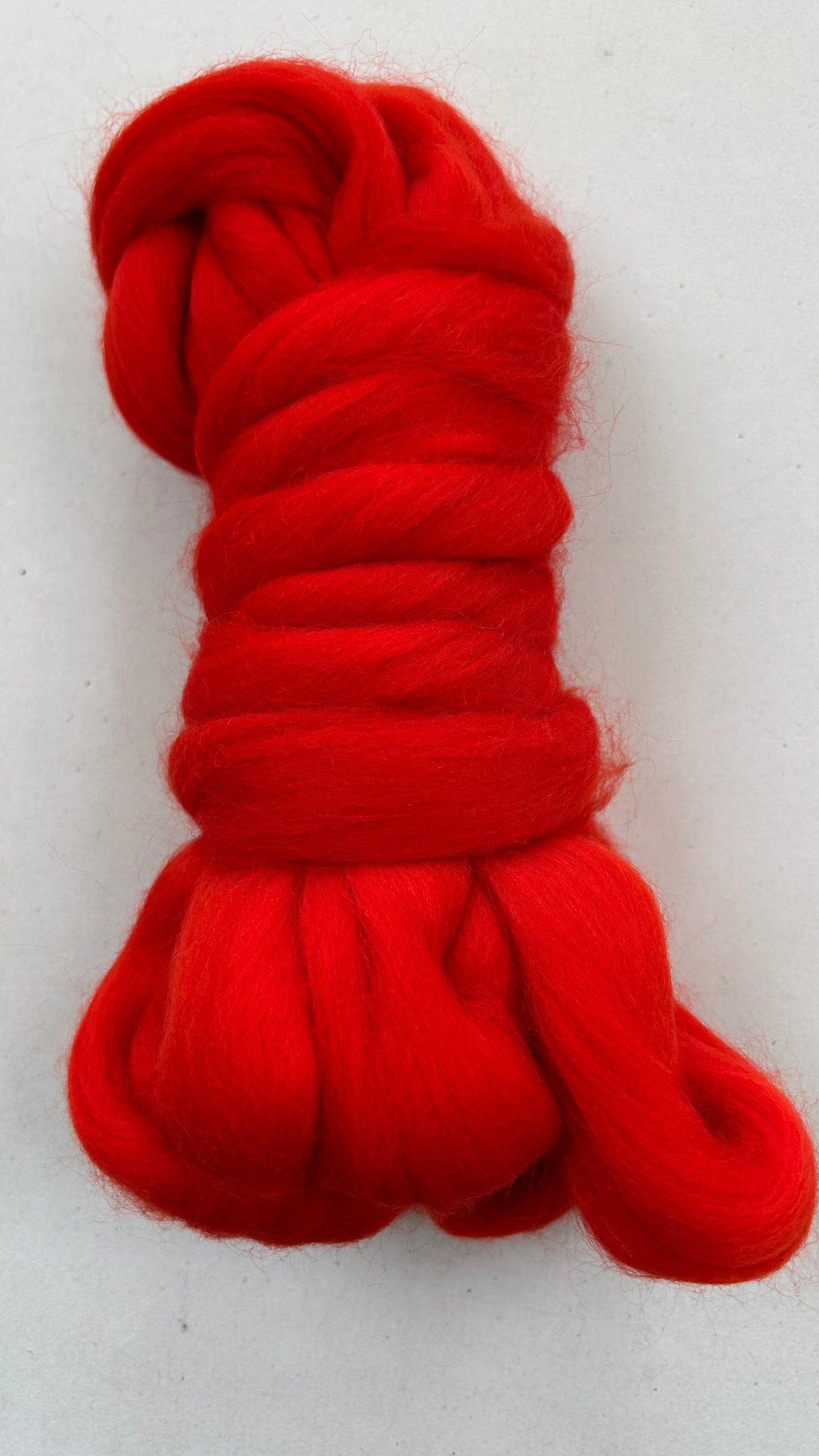 lontwol, rood, 22 micron