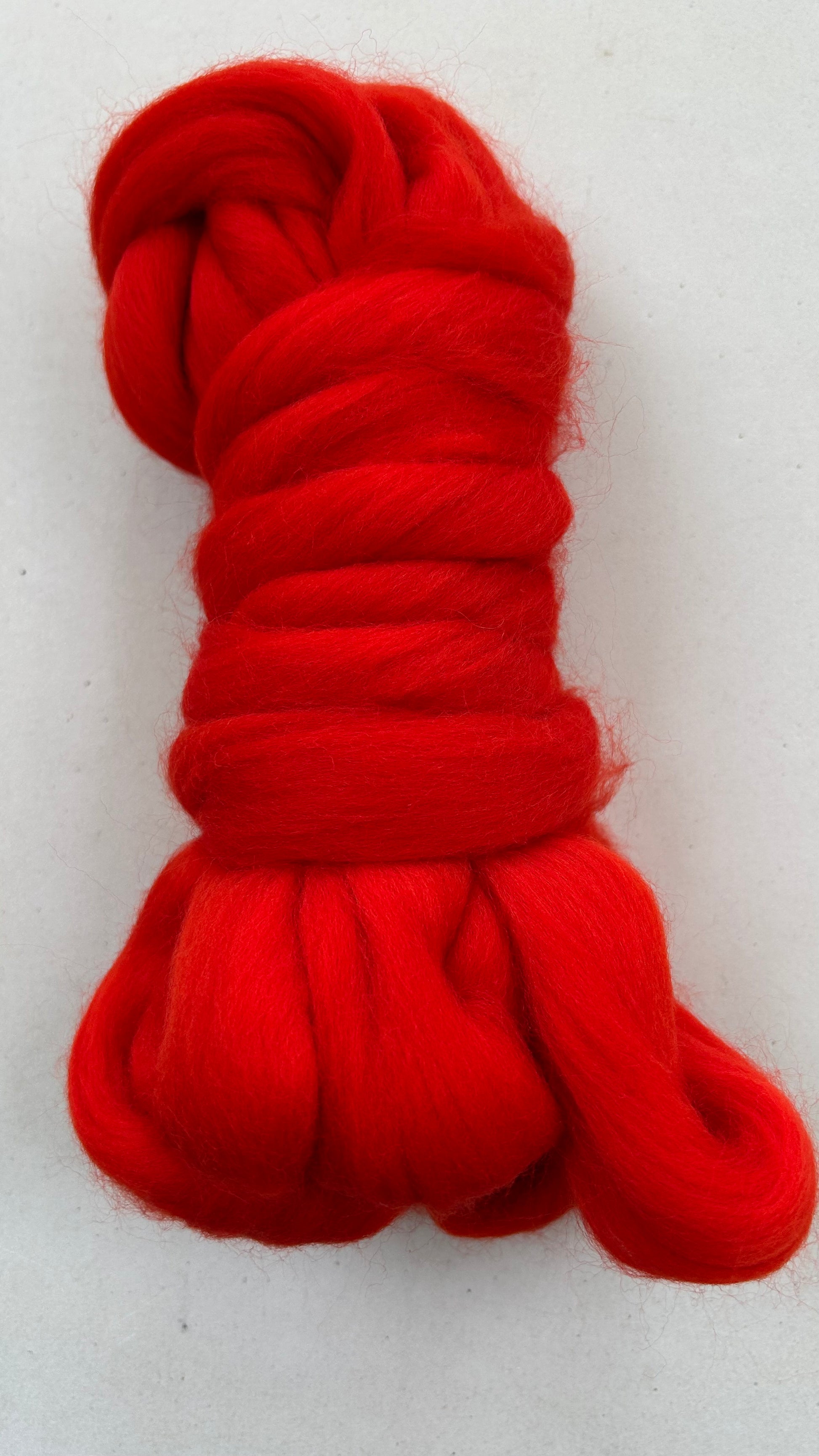 lontwol, rood, 22 micron